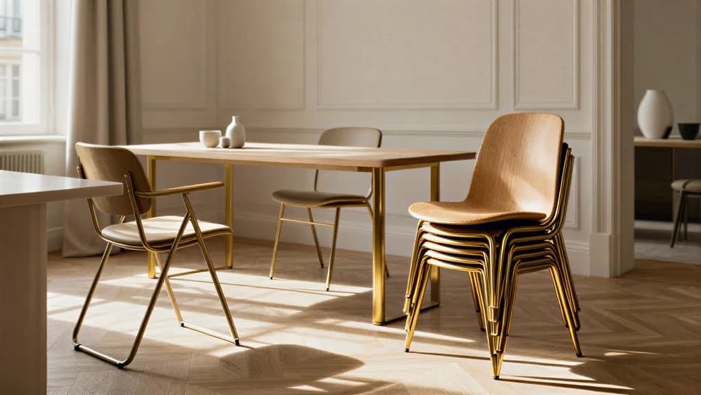 Chaises Pliantes vs Empilables: Optimiser l'Espace